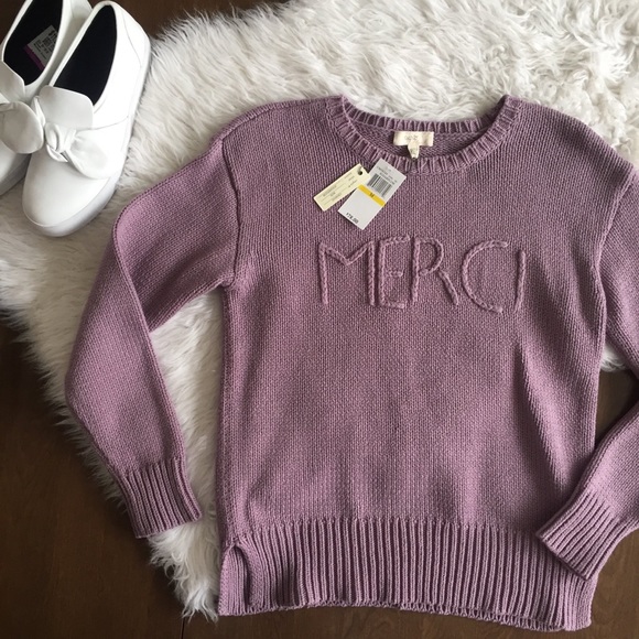 Sweaters - Cupio Purple Merci Knit Sweater